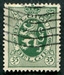 N°0283-1929-BELGIQUE-LION HERALDIQUE-35C-VERT 