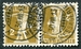 N°0134A-1910-SUISSE-WALTER TELL-2C-BISTRE/OLIVE-TETE BECHE 