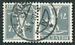 N°0160B-1917-SUISSE-WALTER TELL-7C1/2-GRIS-TETE BECHE 