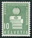 N°400-1958-SUISSE-BUREAU INTERN D'EDUCATION-10C-VERT 