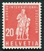 N°401-1958-SUISSE-BUREAU INTERN D'EDUCATION-20C-ROUGE 