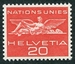 N°365-1955-SUISSE-NATIONS UNIES-20C-ROUGE 