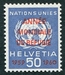 N°409-1960-SUISSE-NATIONS UNIES-50C-BLEU 