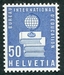 N°428-1960-SUISSE-BUREAU INTERN D'EDUCATION-50C-BLEU 