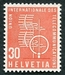 N°424-1960-SUISSE-UNION INTERN DES TELECOM-30C-ROUGE 