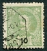 N°0126-1895-PORT-CHARLES 1ER-10R-VERT JAUNE 