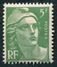 N°0719-1945-FRANCE-MARIANNE DE GANDON-5F-VERT 
