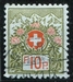N°05-1911-SUISSE-10C-VERT/OLIVE/ROUGE 