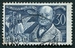 N°0249-1930-SUISSE-ALBERT BITZIUS-10C+10C-BLEU FONCE 