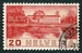 N°0307-1938-SUISSE-BUREAU INTERN DU TRAVAIL-20C-ROUGE/CREME 