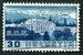 N°0308-1938-SUISSE-PALAIS DES NATIONS-30C-BLEU/VERT 
