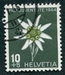 N°0400-1944-SUISSE-FLEUR-EDELWEISS-10C+5C-VERT/NOIR/JAUNE 