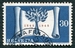 N°0456-1948-SUISSE-CENTENAIRE ETAT CONFEDERAL-30C-BLEU/ROUGE 