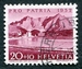 N°0523-1952-SUISSE-LAC DU GOTHARD-20C+10C-LIE DE VIN 