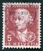N°0597-1957-SUISSE-LEONHARD EULER-5C+5C-LILAS/BRUN 