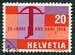 N°0604-1958-SUISSE-25A NNIV MARQUE NATIONALE-20C 