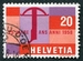 N°0604-1958-SUISSE-25A NNIV MARQUE NATIONALE-20C 