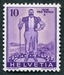 N°0286-1936-SUISSE-BOUVIER FRIBOURGEOIS-10C+5C-VIOLET 