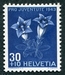 N°0391-1943-SUISSE-FLEUR-GENTIANE-30C+10C-BLEU 