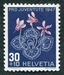 N°0448-1947-SUISSE-FLEUR-CYCLAMEN-30C+10C 