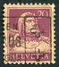 N°0162-1917-SUISSE-GUILLAUME TELL-20C-LILAS S/CHAMOIS 