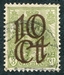 N°0113-1923-PAYS BAS-REINE WILHELMINE-10C S 3C-VERT 