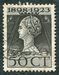 N°0125-1923-PAYS BAS-WILHELMINE-50C-NOIR 