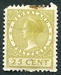 N°0146B-1924-PAYS BAS-WILHELMINE-25C-OLIVE 