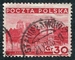 N°0384-1935-POLOGNE-CHATEAU DE MIR-30G-ROUGE 