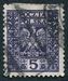 N°0346-1928-POLOGNE-AIGLE-5G-VIOLET FONCE 
