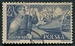 N°0849-1956-POLOGNE-DOCKER ET VAPEUR POKOJ-20GR-BLEU 