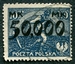 N°0274-1923-POLOGNE-SEMEUR-50000M /10M-VERT BLEU 