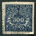 N°031-1919-POLOGNE-500H-BLEU 