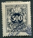N°048-1923-POLOGNE-500M-BLEU NOIR 