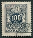 N°046-1923-POLOGNE-100M-BLEU NOIR 