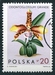 N°1463-1965-POLOGNE-FLEURS-GRANDE ODONTOGLOSSOM-20GR 