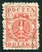 N°0162-1919-POLOGNE-AIGLE-25F-VERMILLON 