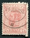 N°0106-1893-ROUMANIE-CHARLES 1ER-15B-ROUGE 