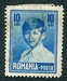 N°0343-1928-ROUMANIE-ROI MICHEL 1ER-10L-BLEU 