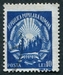 N°1048-1948-ROUMANIE-EMBLEME REPUBLIQUE-10L-BLEU 