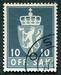 N°068-1955-NORVEGE-LION-10-GRIS FONCE / CLAIR 