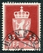 N°074-1955-NORVEGE-LION-35-ROUGE/BRUN ET ROSE 