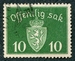 N°035-1939-NORVEGE-ARMOIRIES-10-VERT 