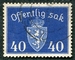 N°056-1946-NORVEGE-ARMOIRIES-40-BLEU 