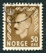 N°0329-1950-NORVEGE-HAAKON VII-50-BRUN/OLIVE 