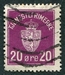N°004-1926-NORVEGE-ARMOIRIES-20-LILAS 