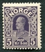 N°0087-1911-NORVEGE-HAAKON VII-5K-VIOLET 