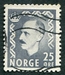 N°0325A-1950-NORVEGE-HAAKON VII-25-GRIS/VIOLET 