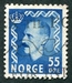 N°0330A-1950-NORVEGE-HAAKON VII-55-BLEU 