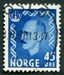 N°0328-1950-NORVEGE-HAAKON VII-45-BLEU 